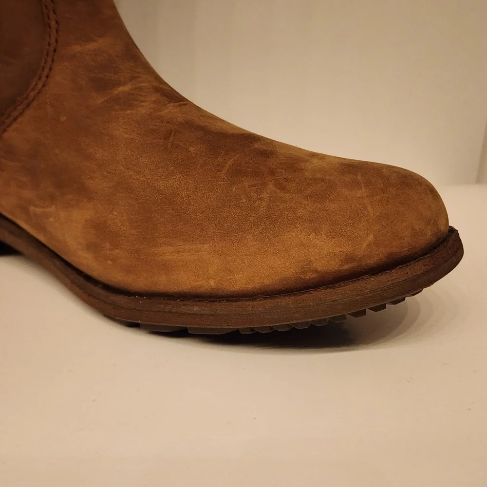 Teva Ellery Tall Waterproof Women’s Brown Leather Boots Size 6